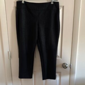 Elle Black Ankle Pants lined lace pant